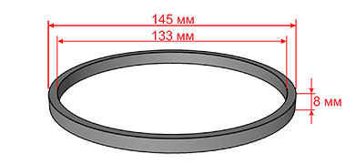 Кольцо резиновое прямоугольного сечения для Diamec-262
